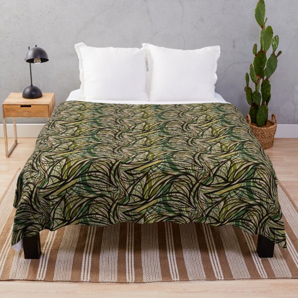 Item preview, Netted Flowing Jungle designed and sold by Imperfectcircle.