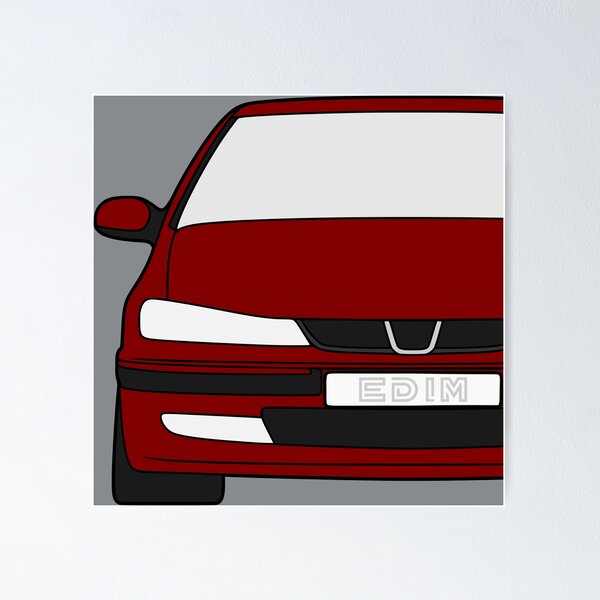 Item preview, Peugeot 406 front burgundy red color designed and sold by EdimDesign.