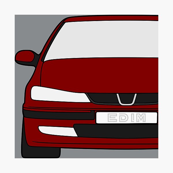 Item preview, Peugeot 406 front burgundy red color designed and sold by EdimDesign.