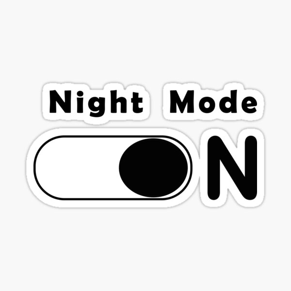 night-mode-is-on-dark-mode-lover-sticker-for-sale-by-simple-artwork