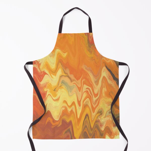 Artikelvorschau, Dancing Flames, Abstract Vivid Busy Fiery Modern Minimalist Art, Warm Autumn Colors, Red, Yellow, Orange And Brown entworfen und verkauft von GikaDesigns.