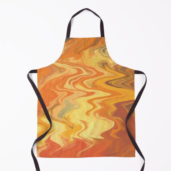 Artikelvorschau, Dancing Flames, Abstract Vivid Busy Fiery Modern Minimalist Art, Warm Autumn Colors, Red, Yellow, Orange And Brown entworfen und verkauft von GikaDesigns.