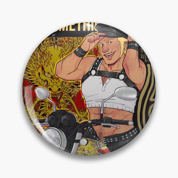 Item preview, Motorbike Pin-up Ryuji designed and sold by Sloane's Mortuary.