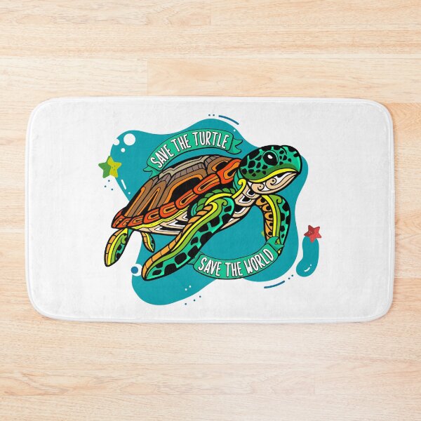 Item preview, save the turtle, save the world designed and sold by dodographic.
