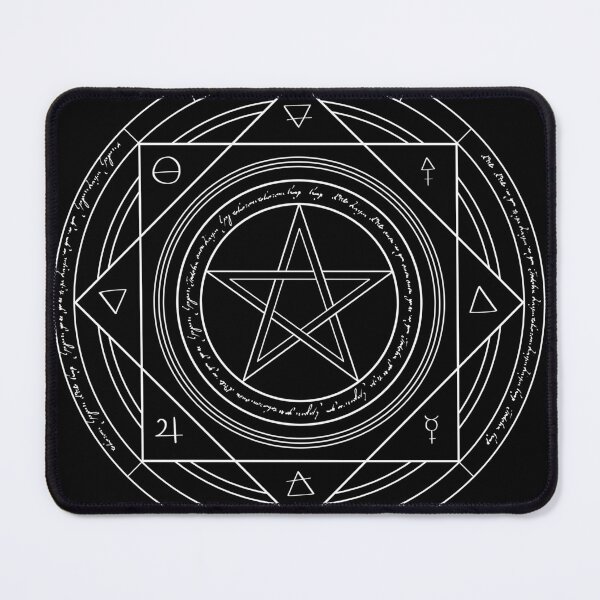 Item preview, White Alchemy Symbols Magic Circle designed and sold by Saanis.