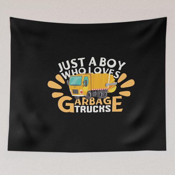 Item preview, Just a boy who loves garbage trucks | Colorful garbage trucks designed and sold by Happiness-pills.