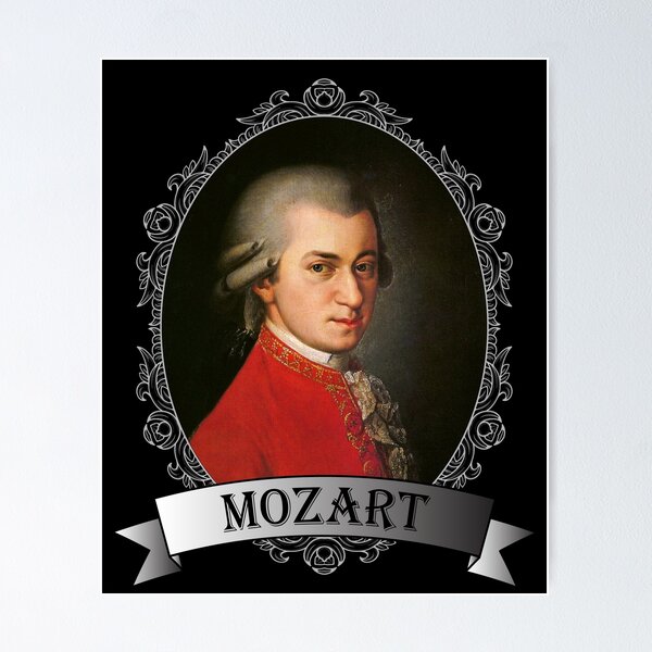 Vista previa del artículo con la obra «Retrato de Wolfgang Amadeus Mozart», diseñado y vendido por JacknightW.