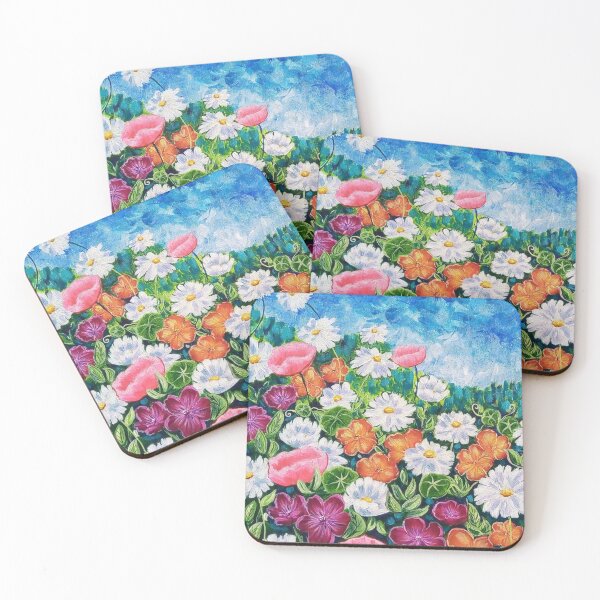 Item preview, Colourful flowerbed designed and sold by victoriaashart.