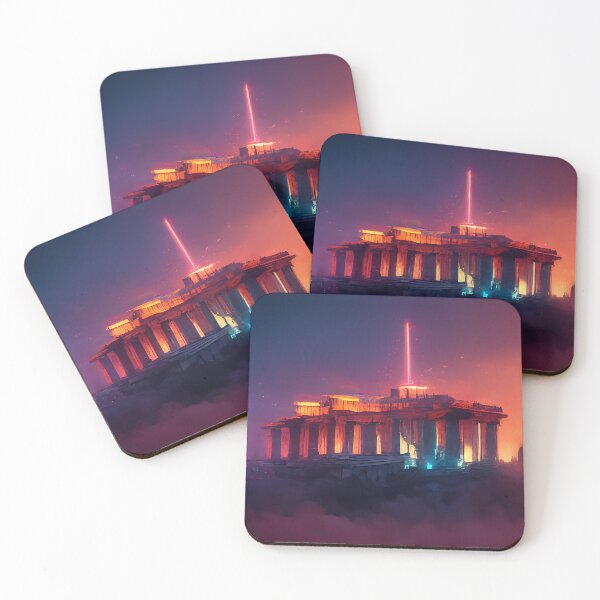 Item preview, Cyberpunk Acropolis of Athens, Ancient Greece designed and sold by ai-holics.