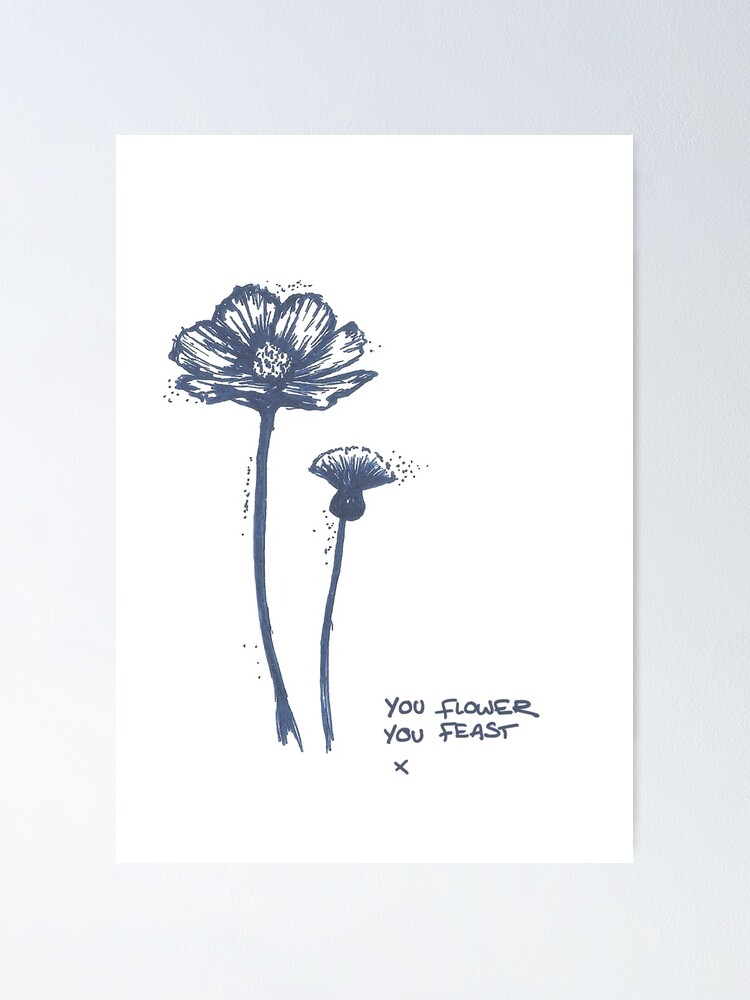 Harry Styles, 'you flower, you feast' sketch Harry Styles, 'you flower, you feast' sketch