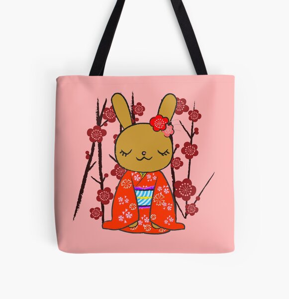 Kimono Bunny! Usahime the Rabbit Drawstring Bag for Sale by