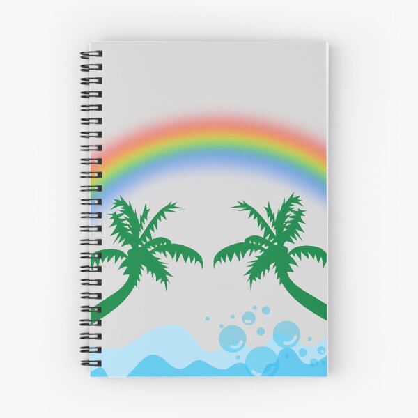 Item preview, rainbow with palm tree designed and sold by Nafeesdesign.