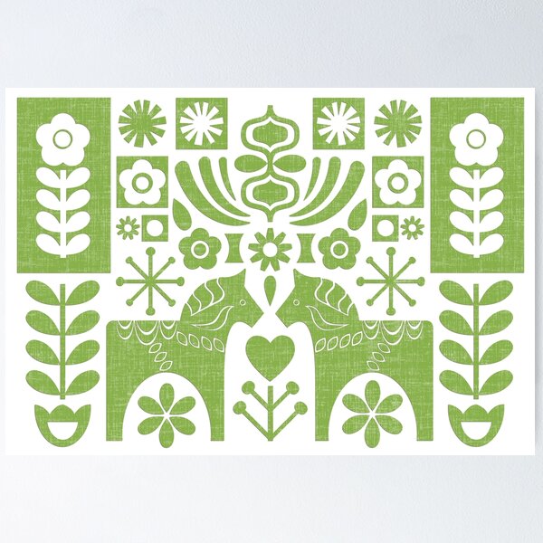 Item preview, Swedish Folk Art - Greenery designed and sold by miavaldez.