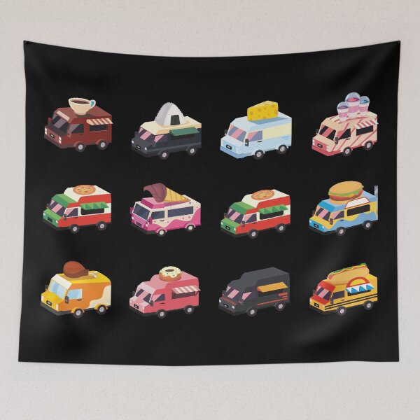 Item preview, Assorted Food Trucks designed and sold by Alicia Chee.