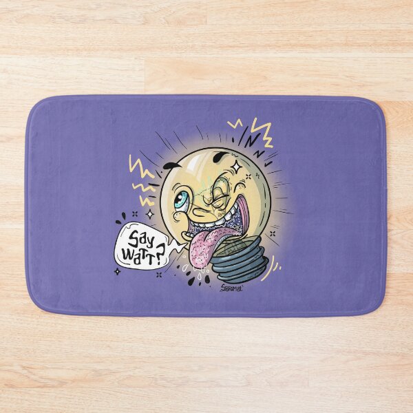 Item preview, Say Watt? funny lightbulb pun designed and sold by SPIRIMAL.