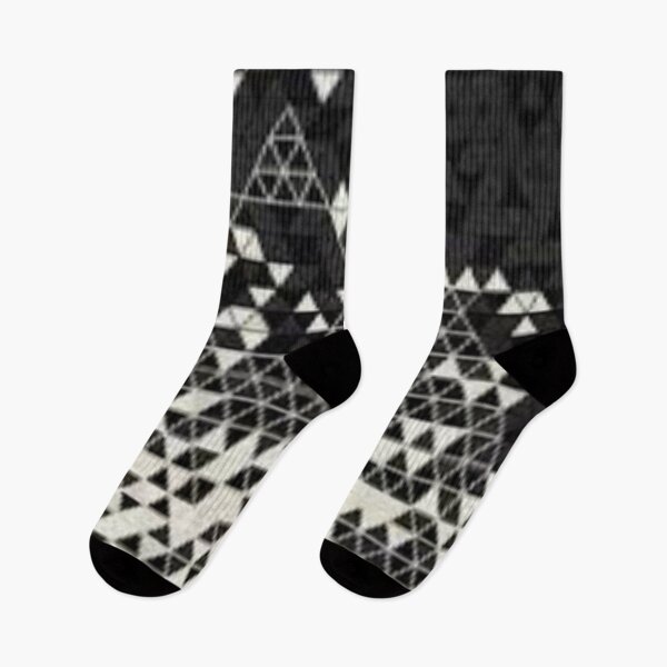 Item preview, Black and White Triangle Gradient Geometric Pattern designed and sold by the-al-foil.