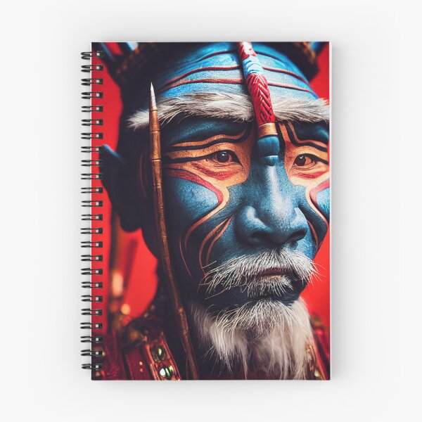 Item preview, Old Man Shaman King Priest – Portrait Of An Old Shaman Psychedelic Ritual Ceremony designed and sold by MadeByRobots.