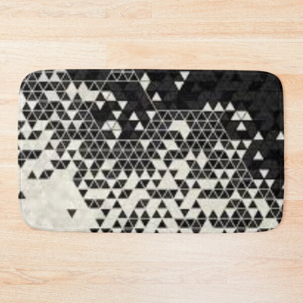 Item preview, Black and White Triangle Gradient Geometric Pattern designed and sold by the-al-foil.