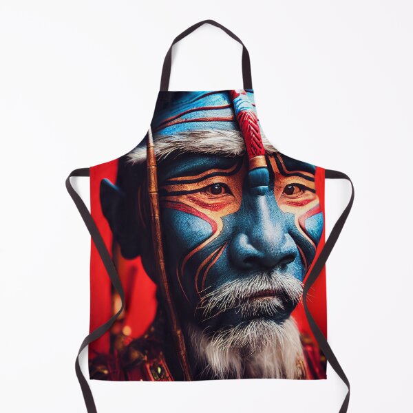 Artikelvorschau, Old Man Shaman King Priest – Porträt einer psychedelischen rituellen Zeremonie eines alten Schamanen entworfen und verkauft von MadeByRobots.