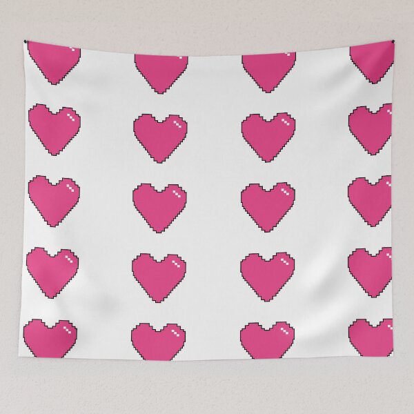 Item preview, Simple Pink Pixel Heart designed and sold by bibilingtonart.