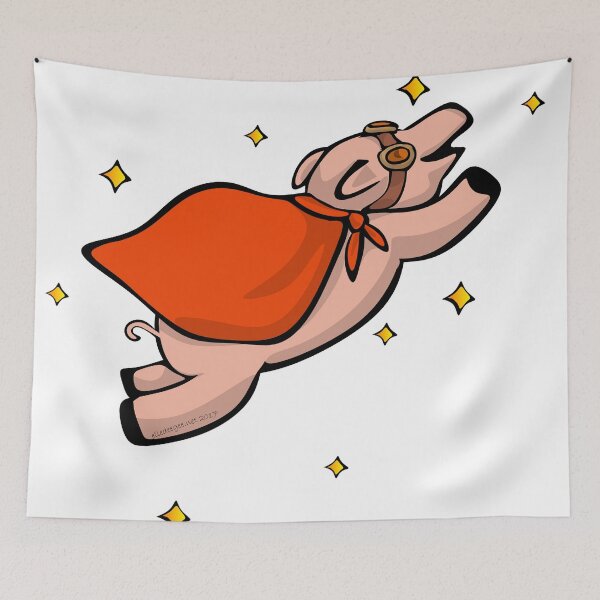Item preview, Swine in the Sky with Diamonds designed and sold by elledeegee.
