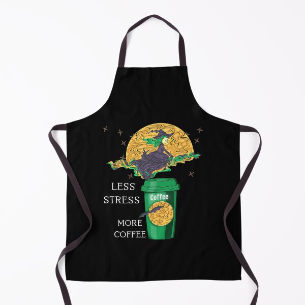 Item preview, Less Stress More Coffee Halloween witch designed and sold by Akimatax ✯✯✯✯✯.