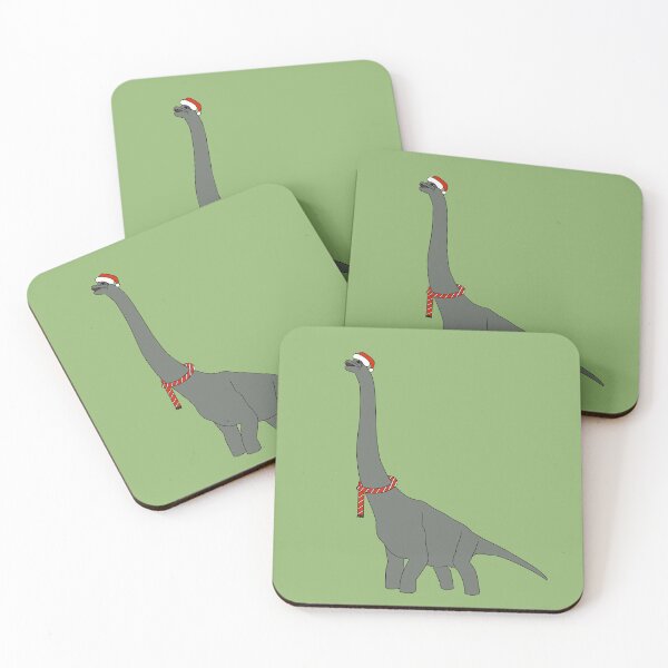 Artikelvorschau, Grüne Weihnachtsgraue Dinosaurier Digitale Kunst | Weihnachtsspecial | Melanie Jensen Illustrationen entworfen und verkauft von Melanie Jensen.