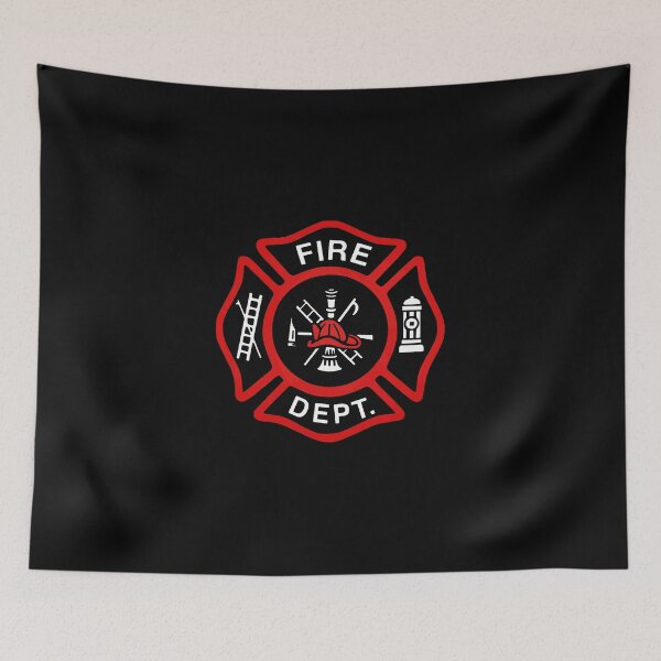 Item preview, Red Fire Department Badge designed and sold by Jerry Lambert.