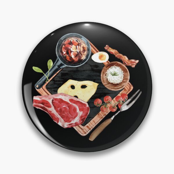 Item preview, Rustic Raw Steak Dinner designed and sold by Alicia Chee.