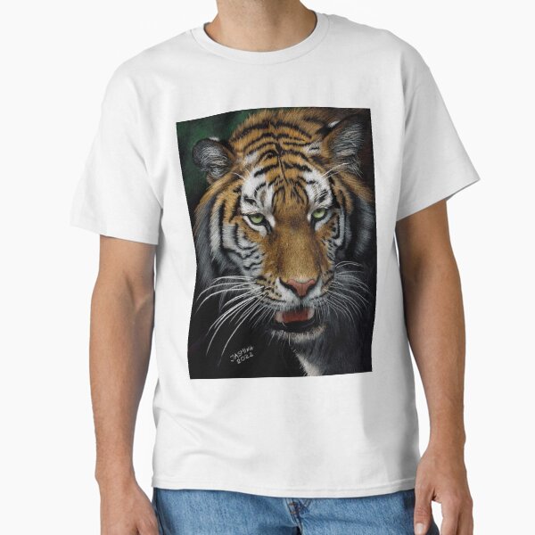 A Beautiful Tiger - Colored Pencil Drawing Classic T-Shirt