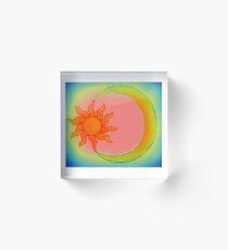 Sun and Moon Acrylic Block