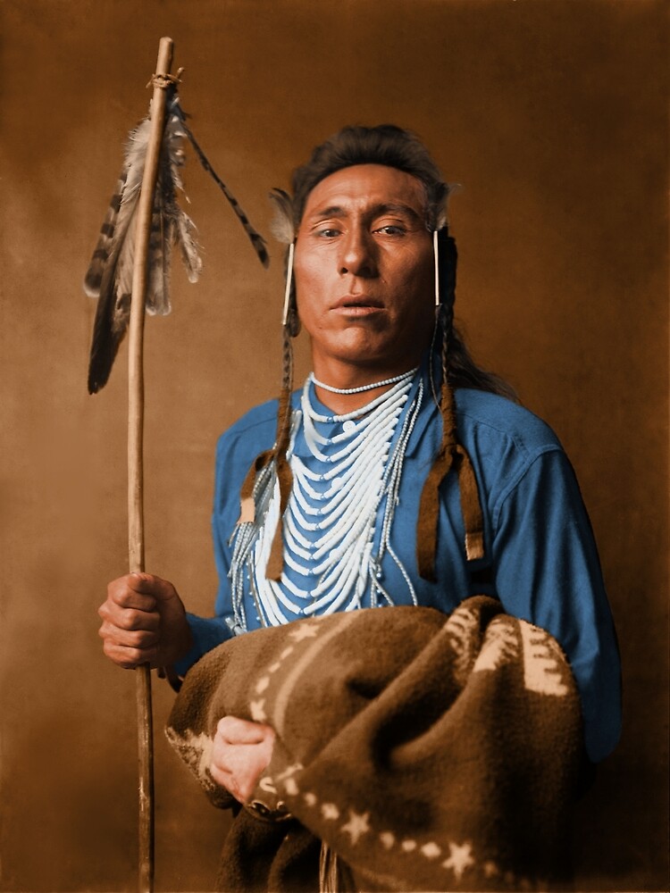 "Tries His Knee - Crow American Indian" by DanKeller | Redbubble