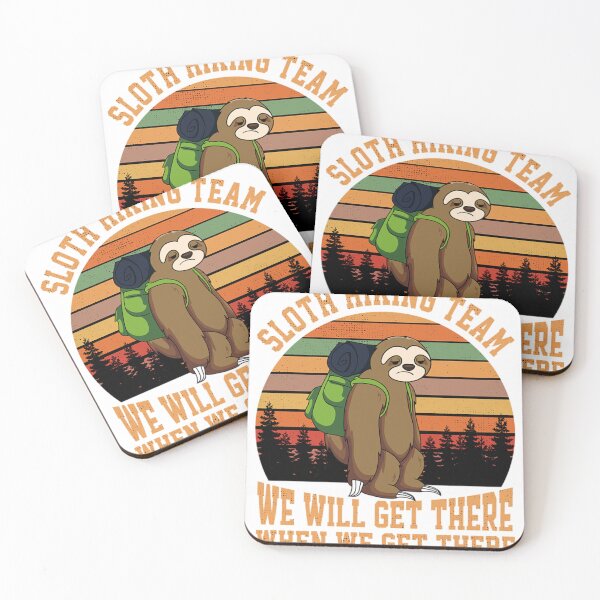 Item preview, Sloth Hiking Team - We will get there, when we get there, Funny Vintage designed and sold by selimane.
