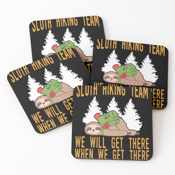 Item preview, Sloth Hiking Team - We will get there, when we get there, Funny Vintage designed and sold by selimane.
