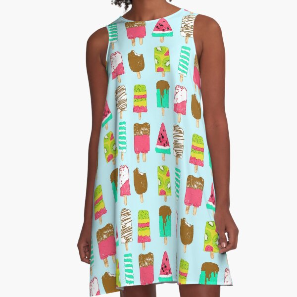 Ice Cream Time A-Line Dress
