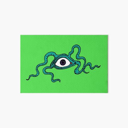 Monster Eye - fun Halloween design by Cecca Designs Art Board Print