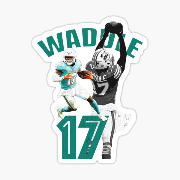 Jaylen Waddle Jersey Artwork Sticker for Sale by beekayprints