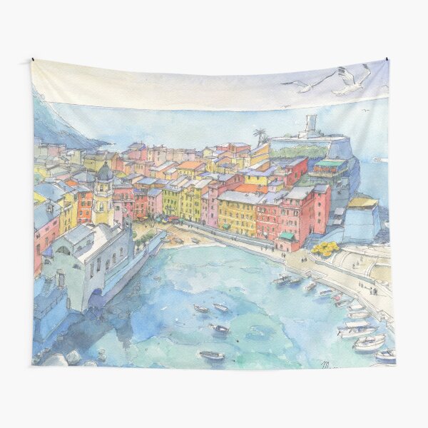 Vernazza, Cinque Terre Tapestry