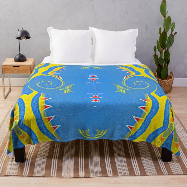 Item preview, ARUBA - ABSTRACT PAINTED FLAG OF ARUBA  - ONE HAPPY ISLAND designed and sold by Ralek.