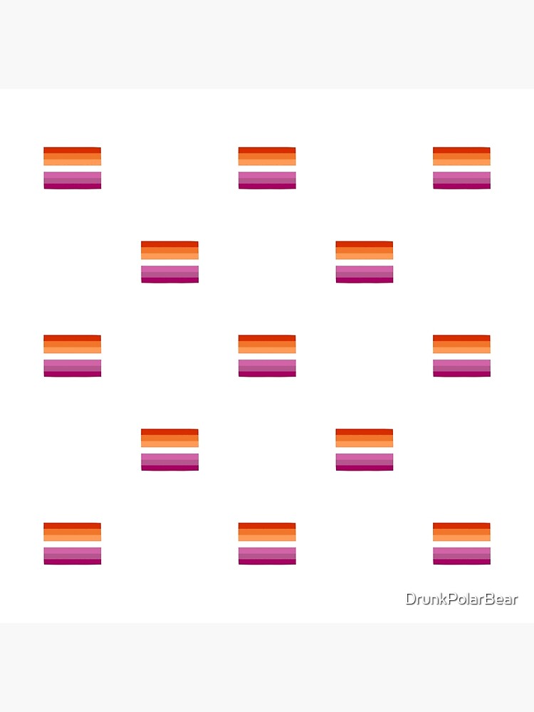 Tiny Lesbian Pride Flags Poster For Sale By Drunkpolarbear Redbubble