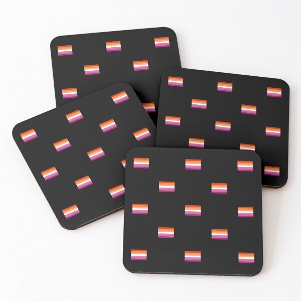 Item preview, Tiny Lesbian Pride Flags designed and sold by DrunkPolarBear.