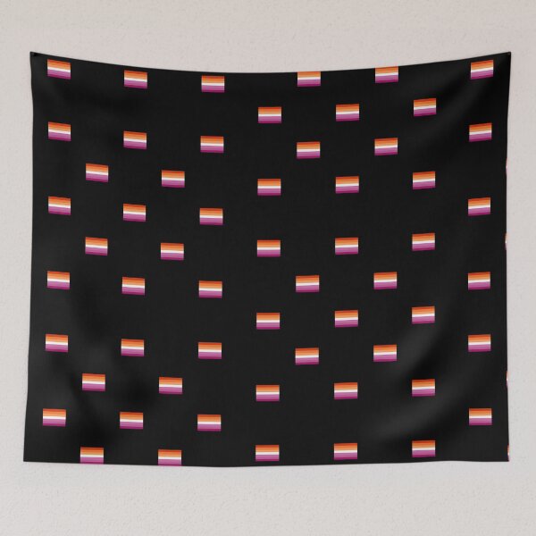Item preview, Tiny Lesbian Pride Flags designed and sold by DrunkPolarBear.