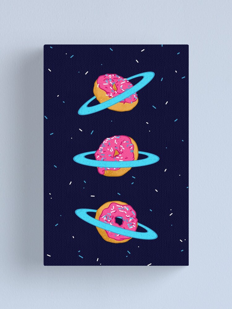 Thumbnail 1 of 3, Canvas Print, Sugar rings of Saturn designed and sold by Chuvardina.