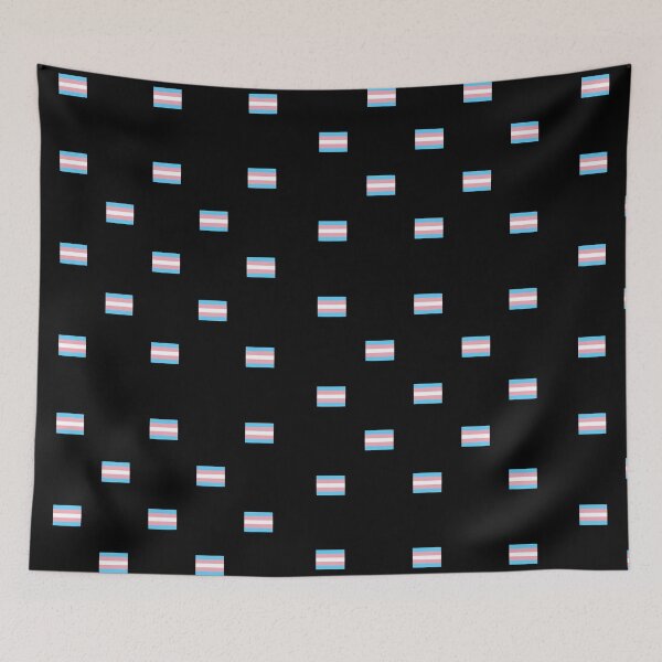 Item preview, Tiny Trans Pride Flags designed and sold by DrunkPolarBear.