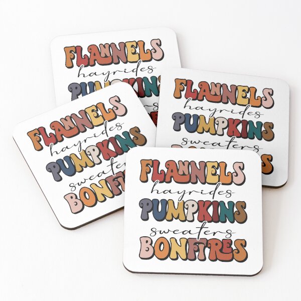 Item preview, Flannels Hayrides Pumpkins Sweaters Bonfires (Fall and Thanksgiving Gift) designed and sold by i-longmanshop.