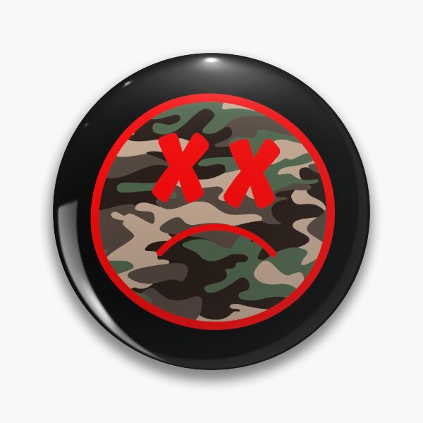 Item preview, Smile picture military camouflage sad emoticon designed and sold by Rev-Style.