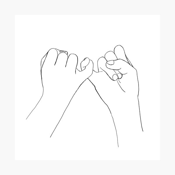 Pinky Promise I Photographic Print