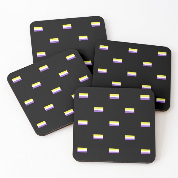 Item preview, Tiny Nonbinary Pride Flags designed and sold by DrunkPolarBear.