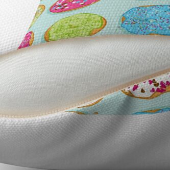 Alternate view of Sweet donuts Throw Pillow