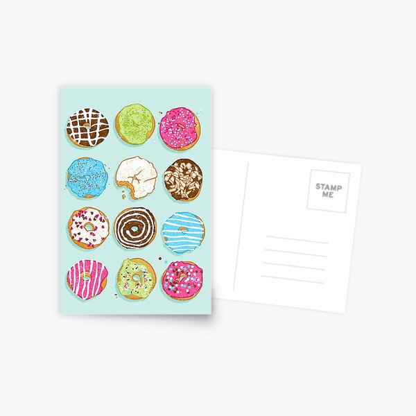 Sweet donuts Postcard